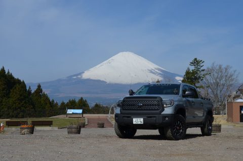 2018モデル　新型　トヨタ　タンドラ　セメントグレー　flexdream　仙台　デモカー　富士サファリパーク　富士山　 (1)